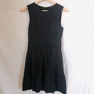 theory // black pleated dress